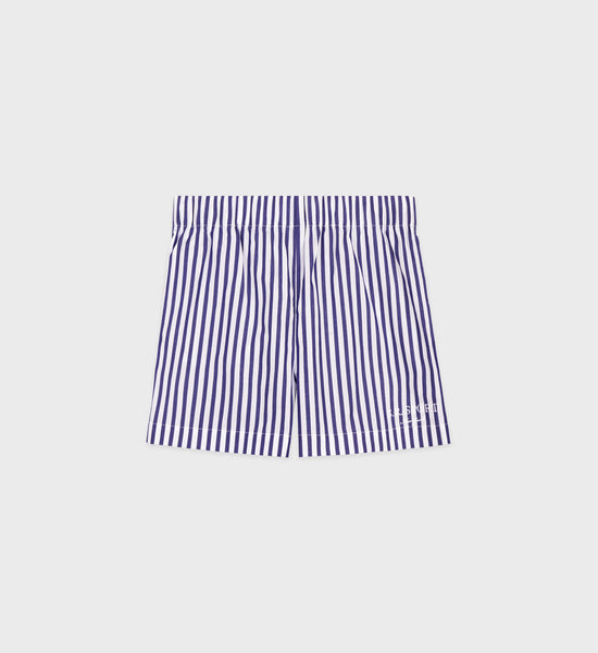 SR Sport Poplin Short - Navy/White