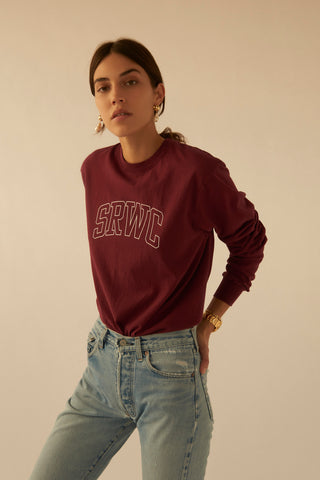 SRWC Varsity Longsleeve - Burgundy