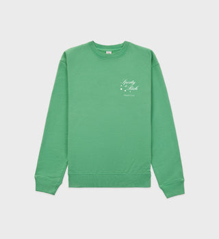 Stars Health Crew Crewneck - Jolly Green/White