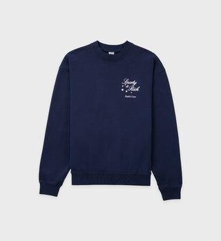Stars Health Crew Crewneck - Navy