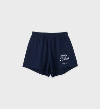 Stars Health Crew Disco Short (Women Fit) - Navy