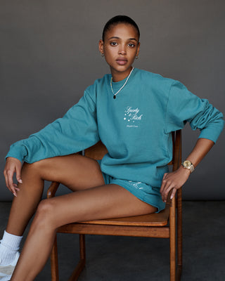 Stars Health Crew Crewneck - Teal