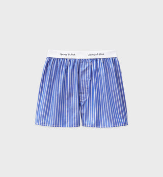 Classic Logo Striped Boxer - Navy