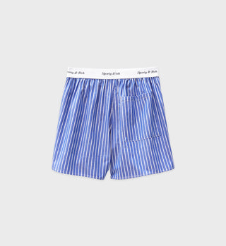 Classic Logo Striped Boxer - Navy