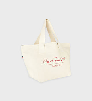 Sunset Sporty Tote - Cream