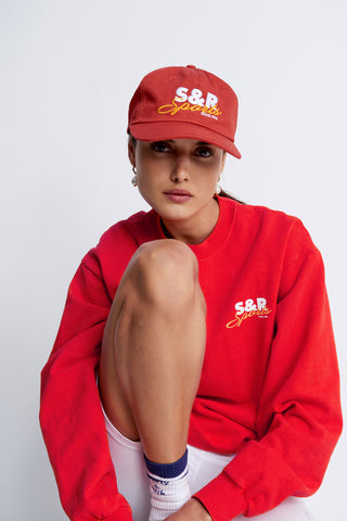 S&R Sports Crewneck - Cherry