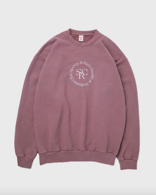 Wellness Logo Crewneck- Mauve