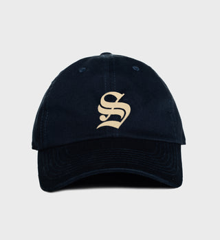 Old English "S" Hat— Navy