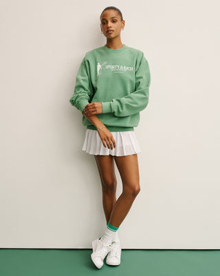 Tennis Club Crewneck - Kelly Green