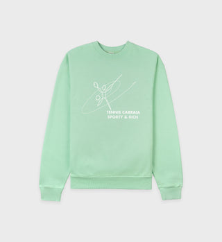 Tennis Carraia Crewneck - Menta