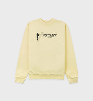 Tennis Club Crewneck - Lemon