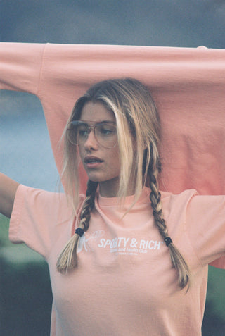 Tennis Club T Shirt - Peach