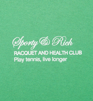 Tennis Script T Shirt - Kelly Green