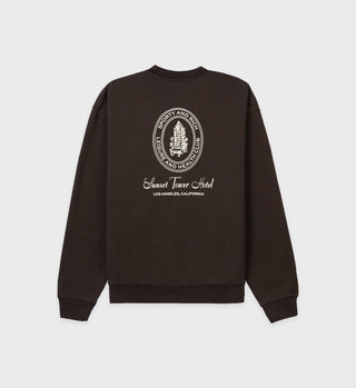 Tower Health Club Crewneck - Chocolate
