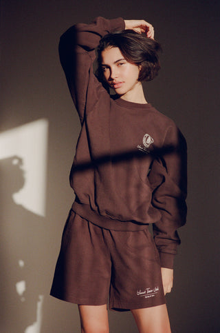 Tower Health Club Crewneck - Chocolate
