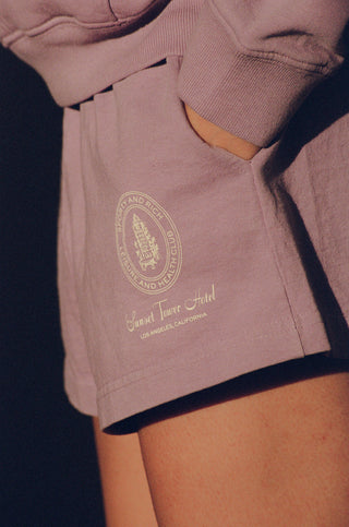 Tower Health Club Disco Short - Lavender