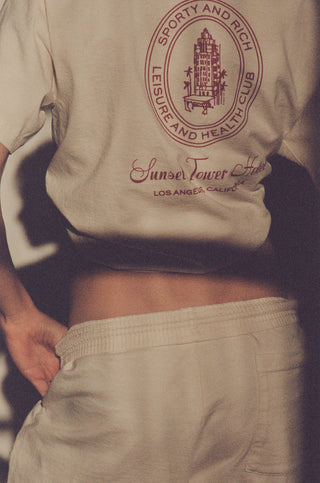Tower Health Club T-Shirt - Cream