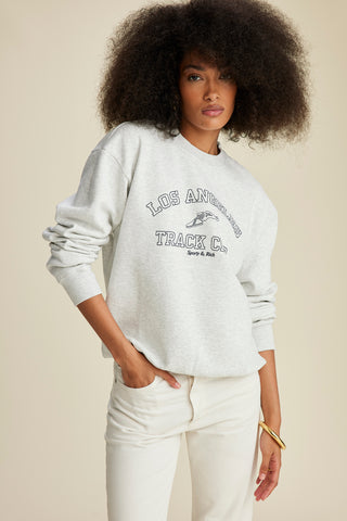 Track Club Crewneck - Heather Gray