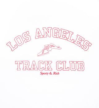 Track Club Crewneck - White/Red