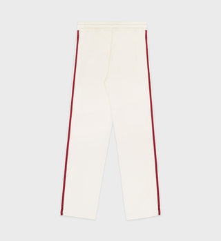 Track Pants - Cream/Merlot