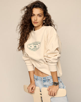 Track & Field Crewneck - Cream