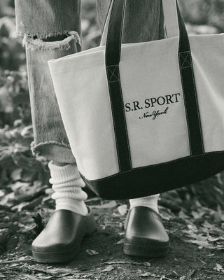 SR Sport Two Tone Tote - Natural/Ruby