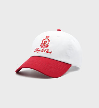 Vendome Hat - Ruby/White
