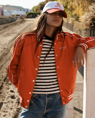 Vendome Hat - Ruby/White