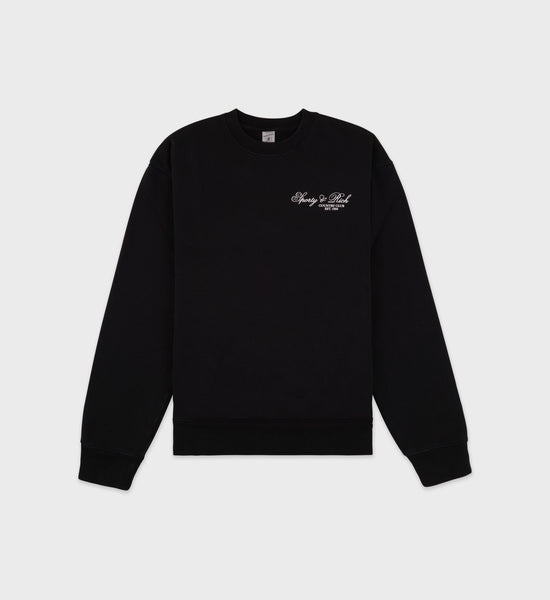 Villa Crewneck - Black/White