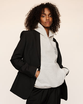 Volleyball Hoodie - Heather Gray