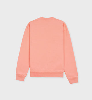 Wellness Boucle Crewneck - Grapefruit/White