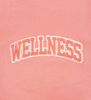 Wellness Boucle Crewneck - Grapefruit/White