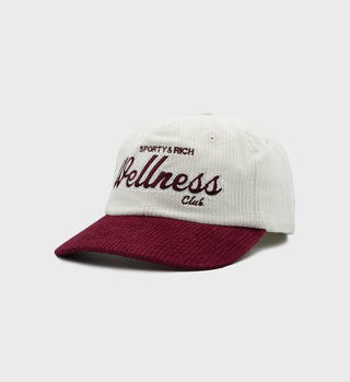 Wellness Club Corduroy Hat - Merlot