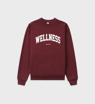 Wellness Ivy Crewneck - Merlot