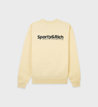 Wellness Club LA Crewneck - Banana Cream