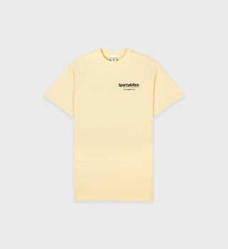 Wellness Club LA T Shirt - Banana Cream