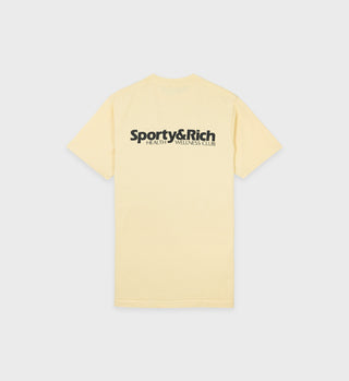 Wellness Club LA T Shirt - Banana Cream