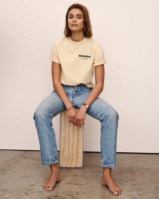 Wellness Club LA T Shirt - Banana Cream
