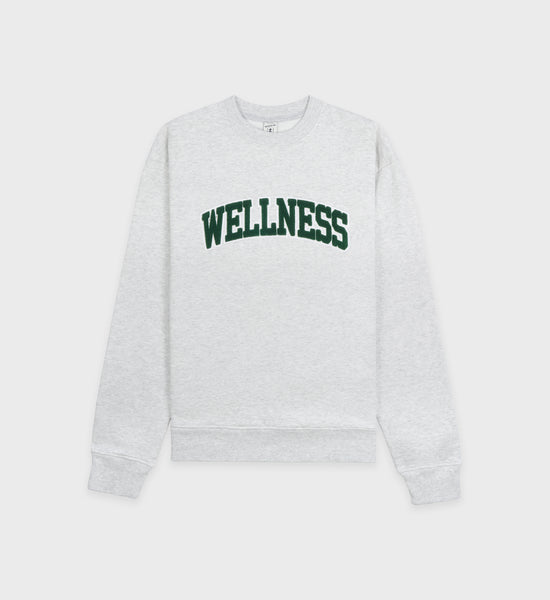 Wellness Boucle Crewneck - Cream/Ocean – Sporty & Rich