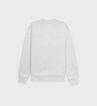 Wellness Ivy Crewneck - Heather Gray/Merlot