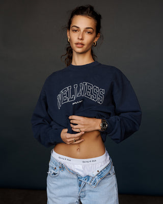 Wellness Ivy Crewneck - Navy