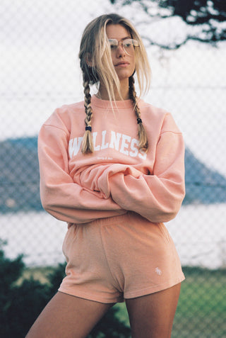 Wellness Ivy Crewneck - Peach