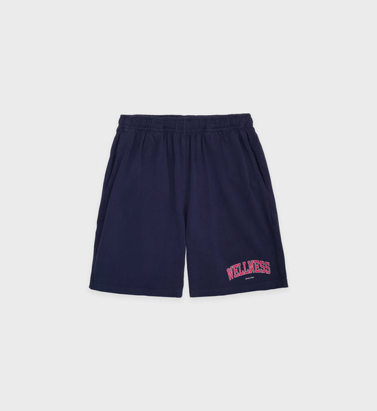 Wellness Ivy Gym Short - Navy/White – Sporty & Rich