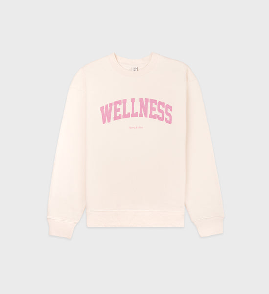 Wellness Ivy Crewneck - Cream/Rose