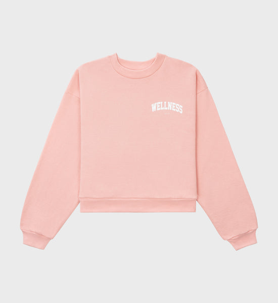 Wellness Ivy Cropped Crewneck - Blossom