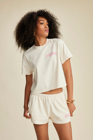 Wellness Ivy Disco Short - Cream/Rose