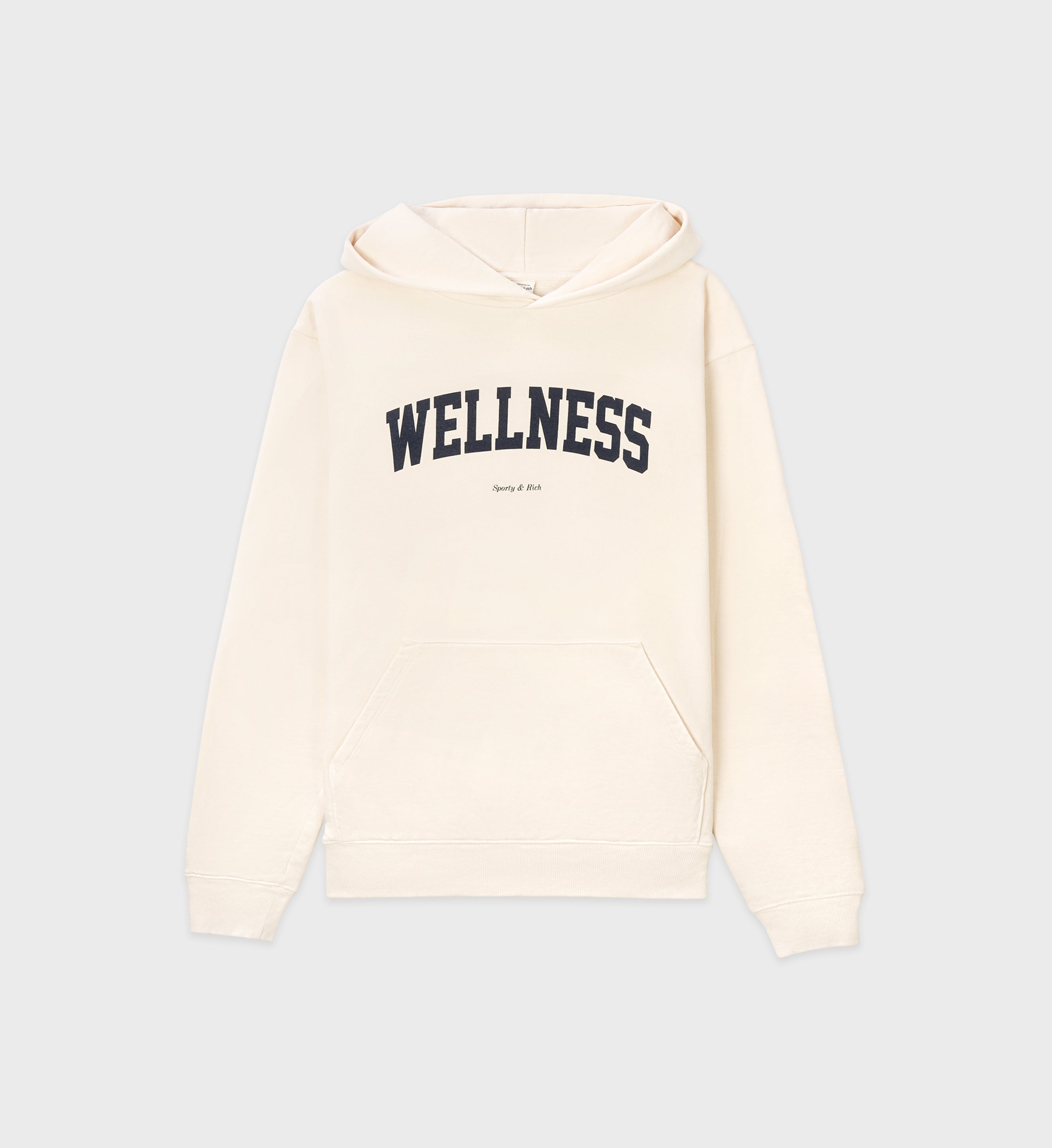 Wellness Ivy Hoodie Cream Sporty Rich