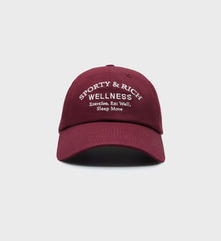 Wellness Studio Hat - Merlot/White