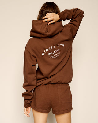 Wellness Studio Hoodie - Chocolate