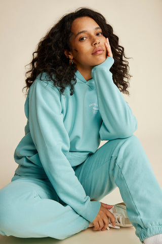 Wellness Studio Hoodie - Paradise/White